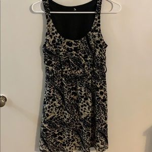 Animal print mini dress